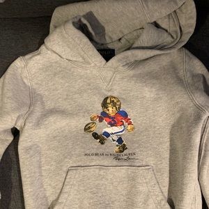 Polo Ralph Lauren Boys size 5 bear hoodie